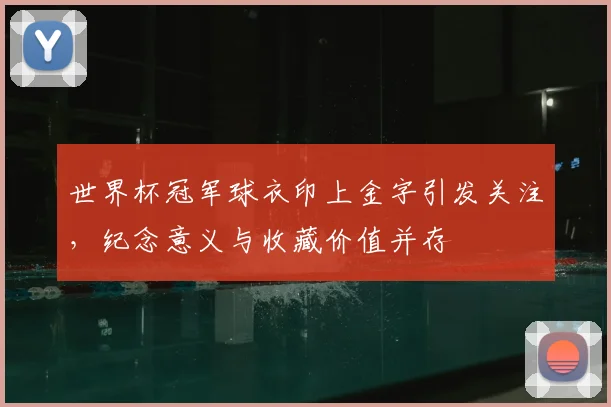 世界杯冠军球衣印上金字引发关注，纪念意义与收藏价值并存